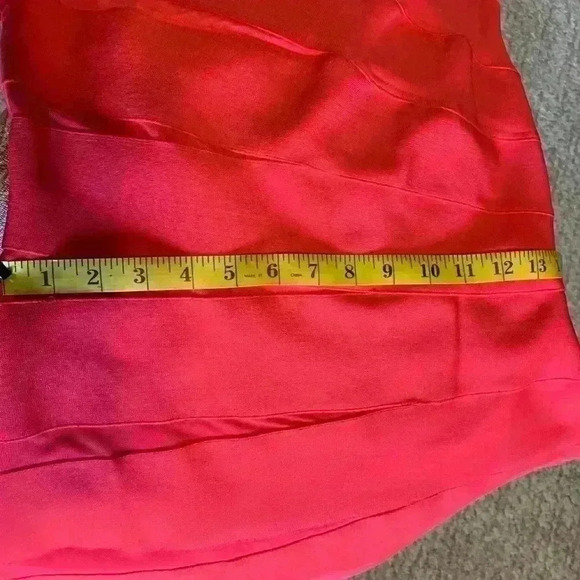 WOW Couture Women's Sweetheart Block RED Bandage Dress Size Large - Picture 11 of 11